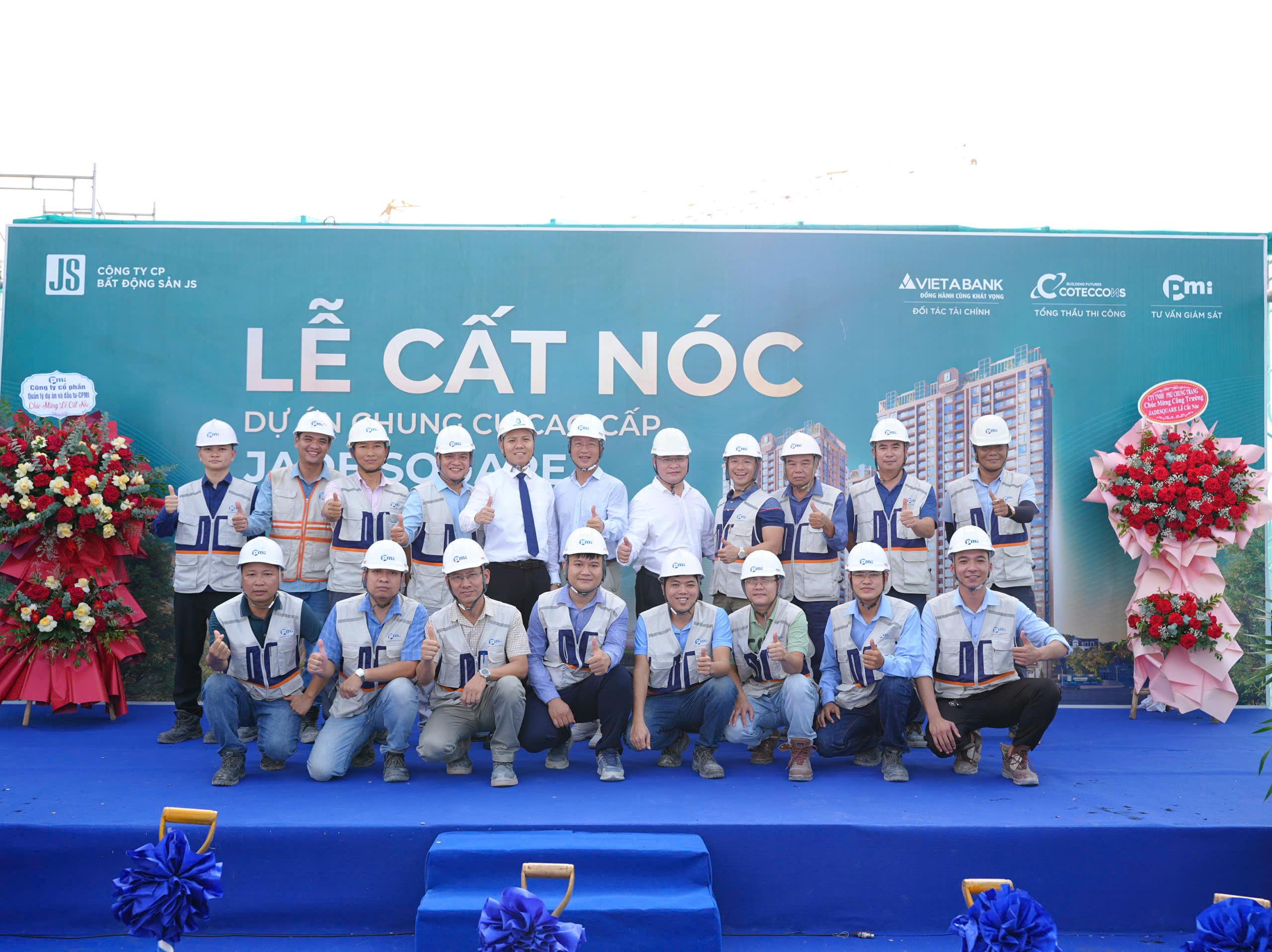 CPMI đồng hành cùng Jade Square tại dấu mốc cất nóc